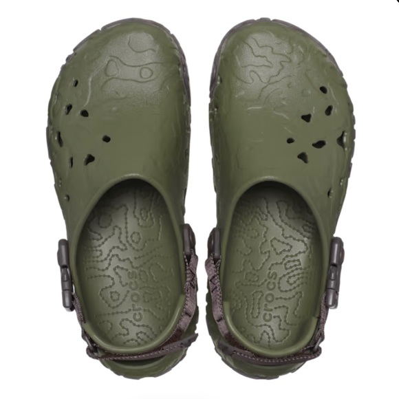 CROCS All-Terrain Atlas Clogs - Army Green / Espresso - Picture 8 of 11